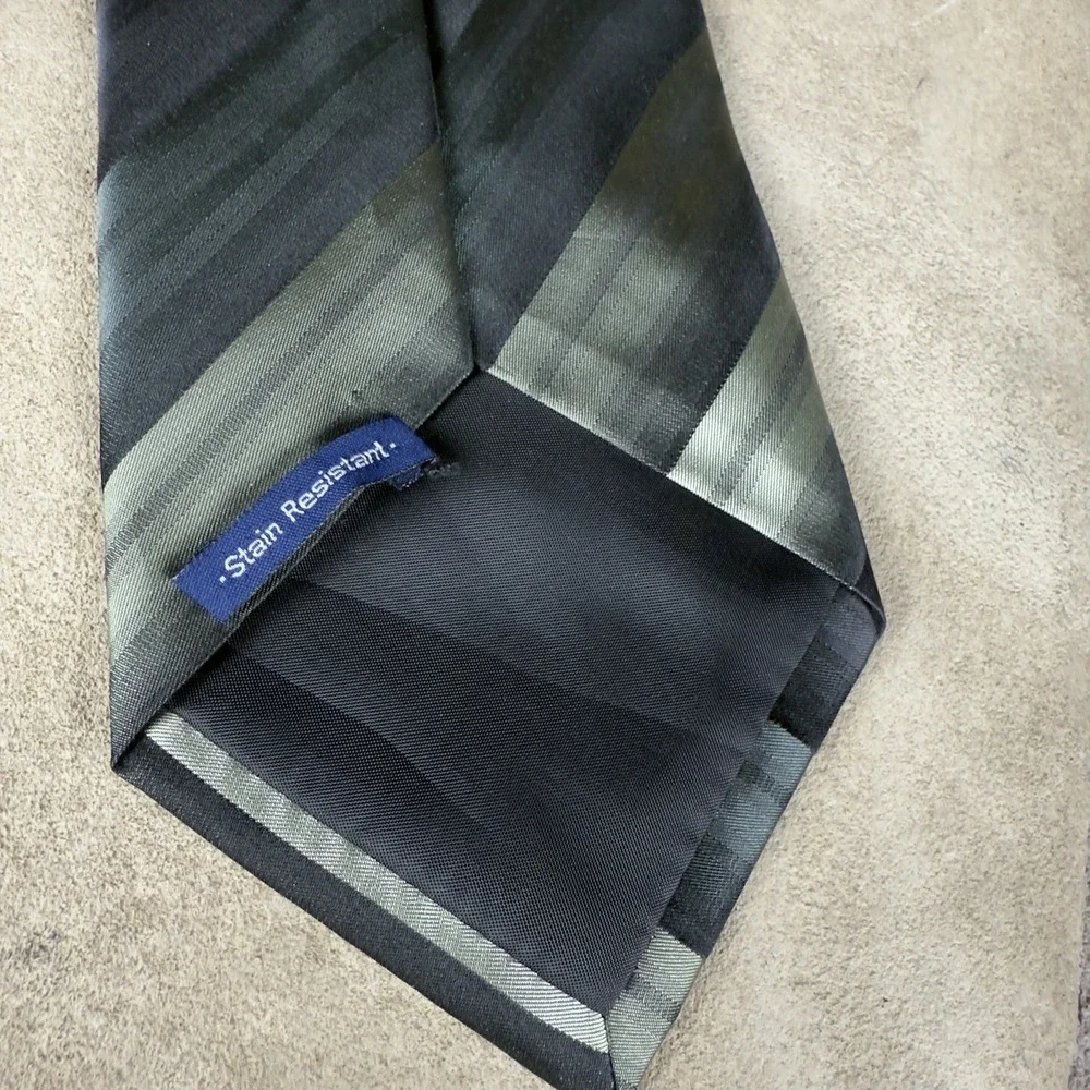John Ashford Stain‎ Resistant Green Tones Tie